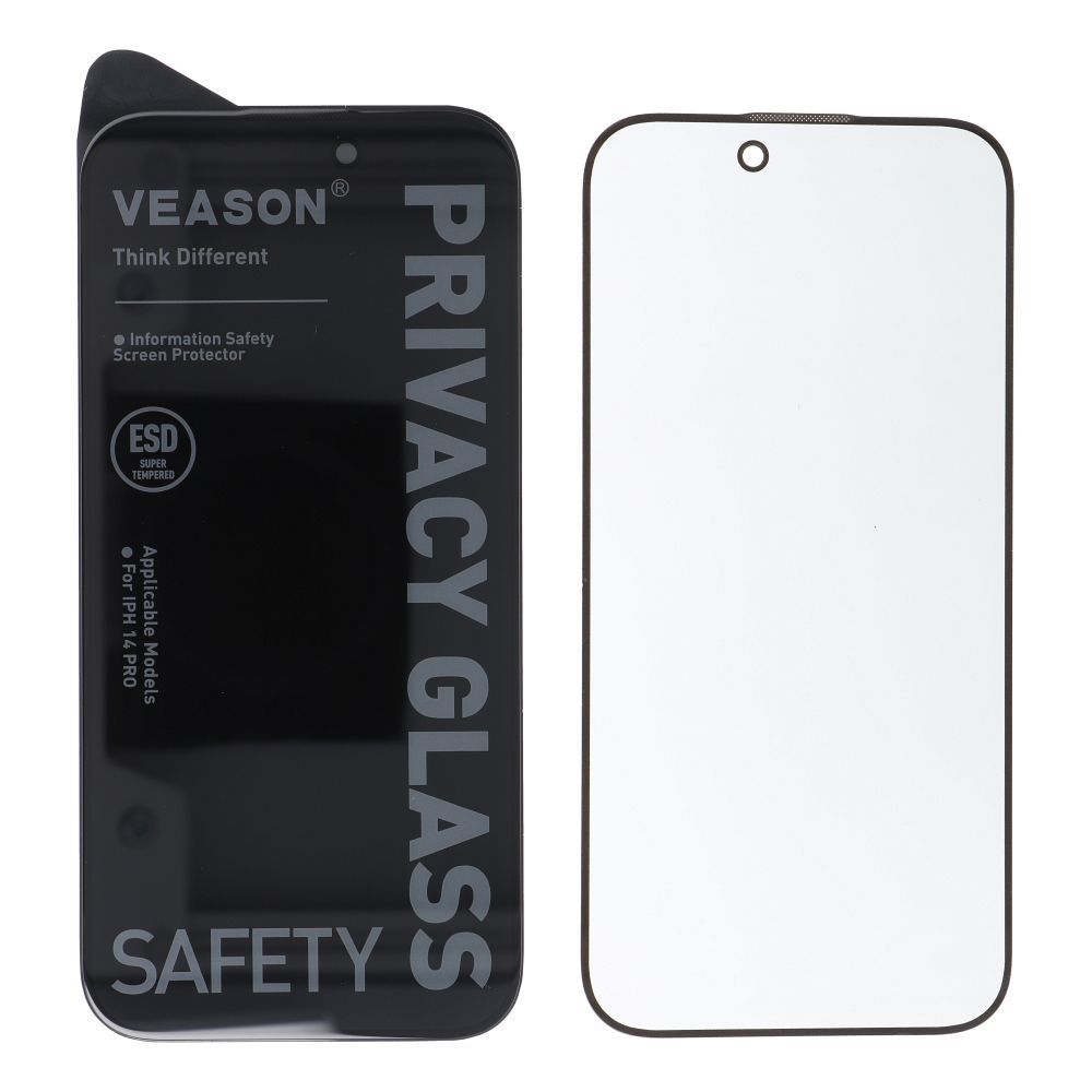 6D Pro Veason Privacy Glass - for Iphone 16 Pro Max black - Image 2