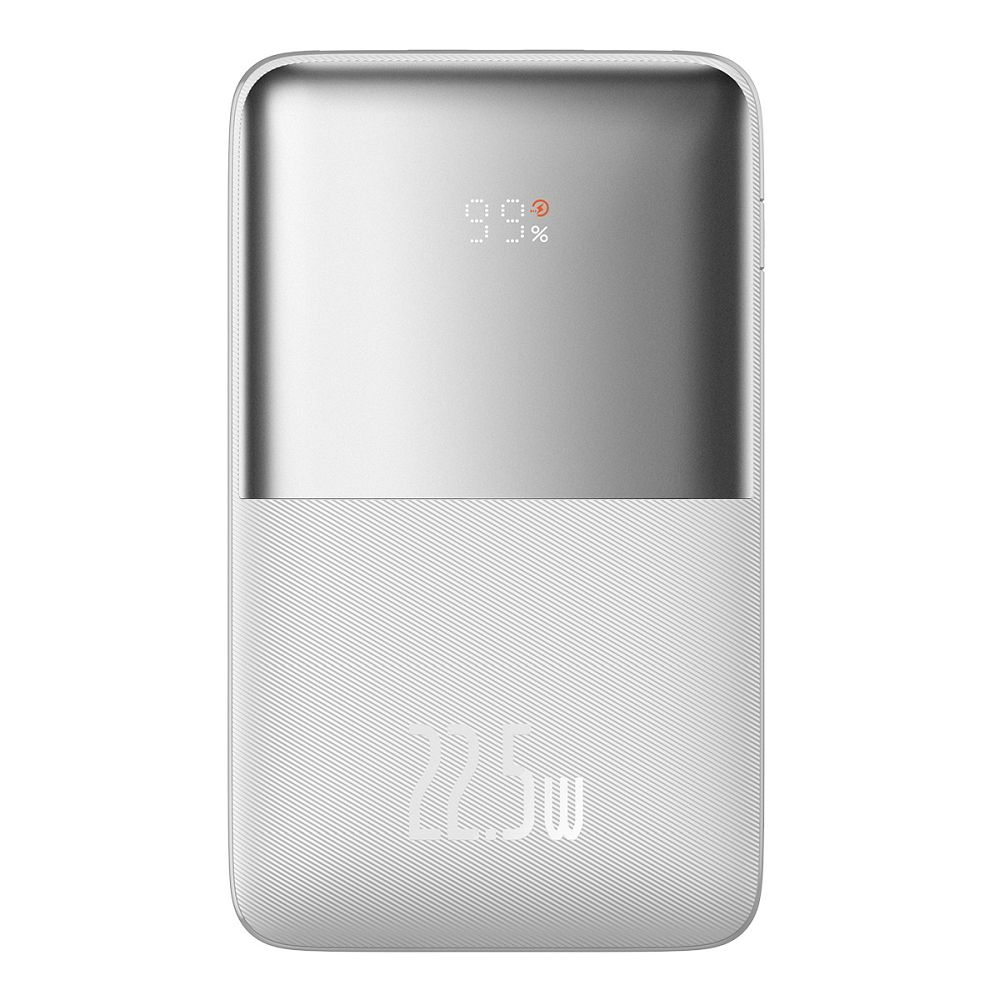 BASEUS powerbank 20 000 mAh + cable USB A to Type C PD QC3.0 3A 22,5W PPBD030002 white - Image 5