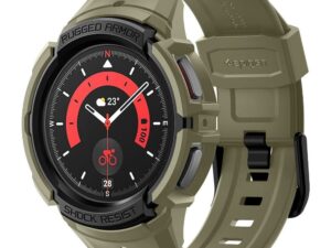 SPIGEN Rugged Armor ”PRO” for SAMSUNG WATCH 5 PRO (45 MM) vintage khaki