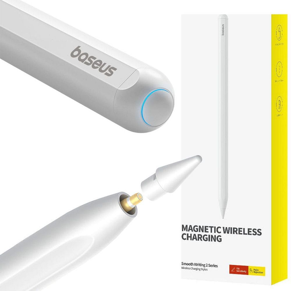BASEUS active universal capacitive pen with wireless charging compatible with iPad 125 mAh P80015803213-00 white - Image 10
