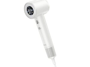 HOCO negative ion hair dryer with digital display HP10 white