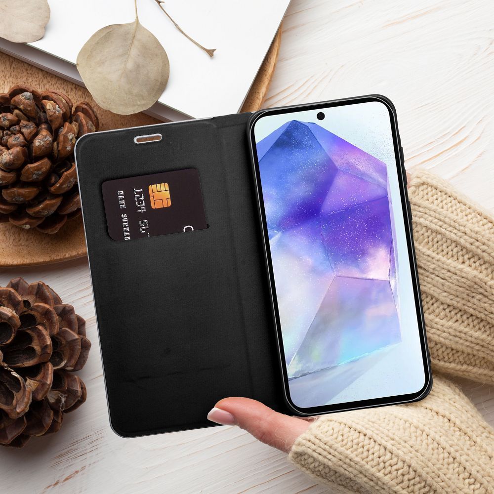 LUNA Book Carbon for SAMSUNG A7 2018 black - Image 6