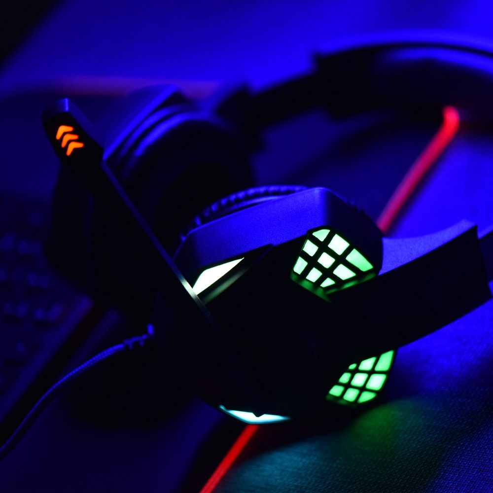 Headphones gaming with microphone ART G11 with light - Image 9