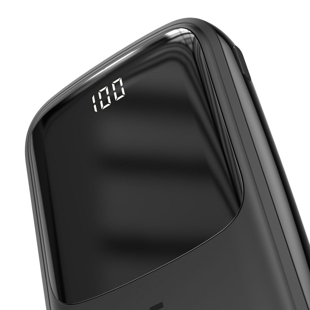 BASEUS powerbank 10 000 mAh with built-in cable Lightning + cable USB A to Type C PD QC3.0 3A 15W PPQD-B01 black - Image 3
