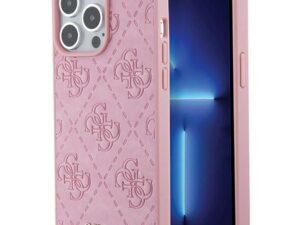 GUESS case for IPHONE 15 Pro GUHCP15LP4EPMP (Quilted 4G Classic) pink