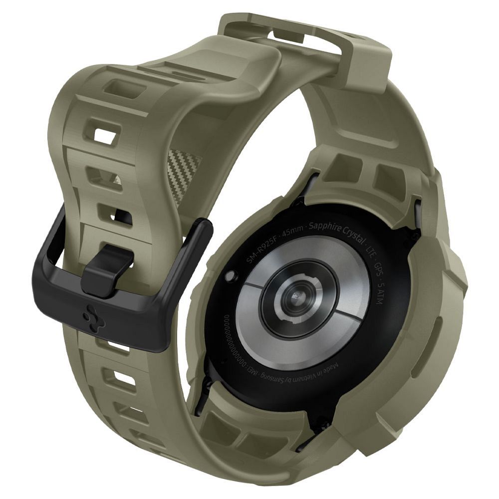 SPIGEN Rugged Armor ”PRO” for SAMSUNG WATCH 5 PRO (45 MM) vintage khaki - Image 4
