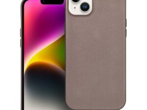 WOVEN MAG COVER case compatible with MagSafe for IPHONE 14 Plus light brown