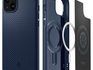SPIGEN Mag Armor compatible with MagSafe for IPHONE 15 navy blue