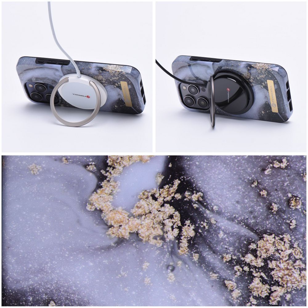 FORCELL F-PROTECT Mirage case compatible with MagSafe for IPHONE 14 Pro Max marble mist - Image 5