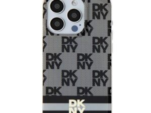 DKNY case for IPHONE 15 Plus compatible with MagSafe DKHMP15MHCPTSK (DKNY HC MagSafe PC TPU Checkered Pattern W/Printed Stripes) black