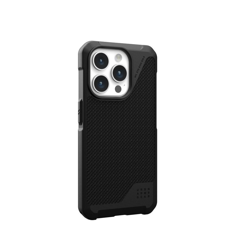 (UAG) Urban Armor Gear Metropolis LT case compatible with MagSafe for IPHONE 15 PRO kevlar black - Image 5