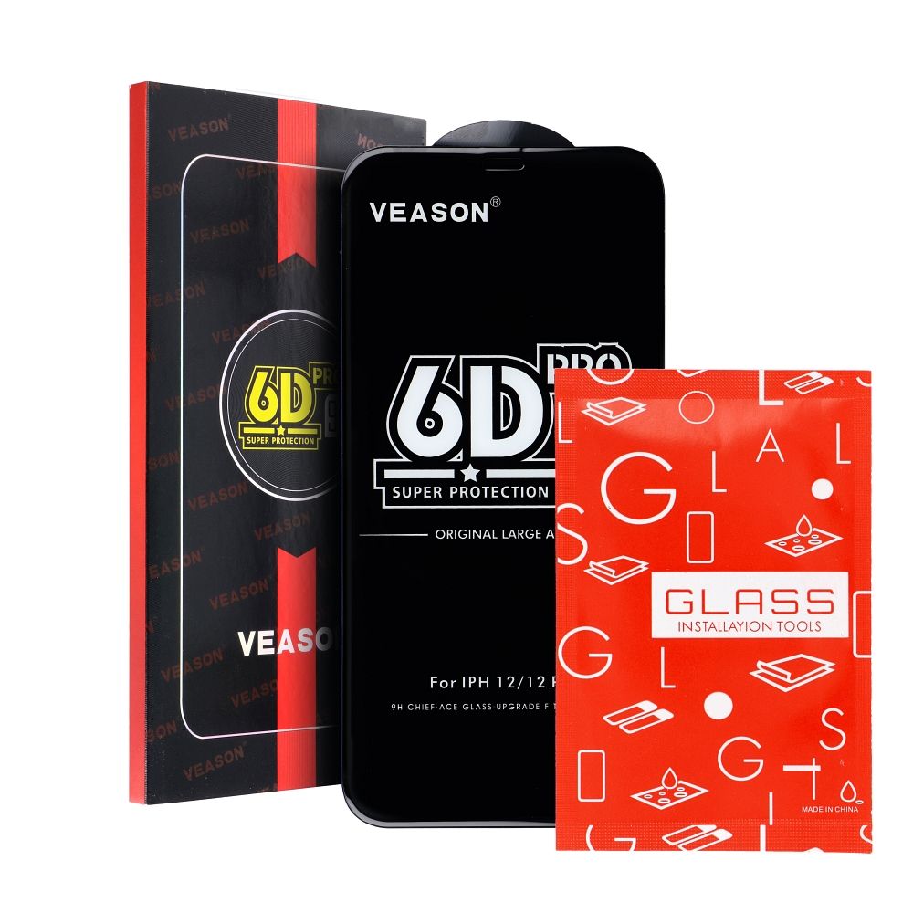6D Pro Veason Glass - for Iphone 16 Plus black - Image 4