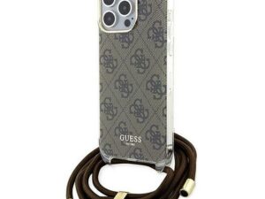GUESS case for IPHONE 15 Pro Max GUHCP15XHC4SEW (Crossbody Cord 4G Print) brown
