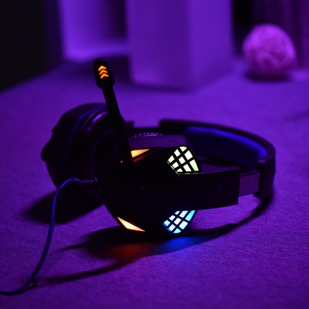 Headphones gaming with microphone ART G11 with light - Image 12