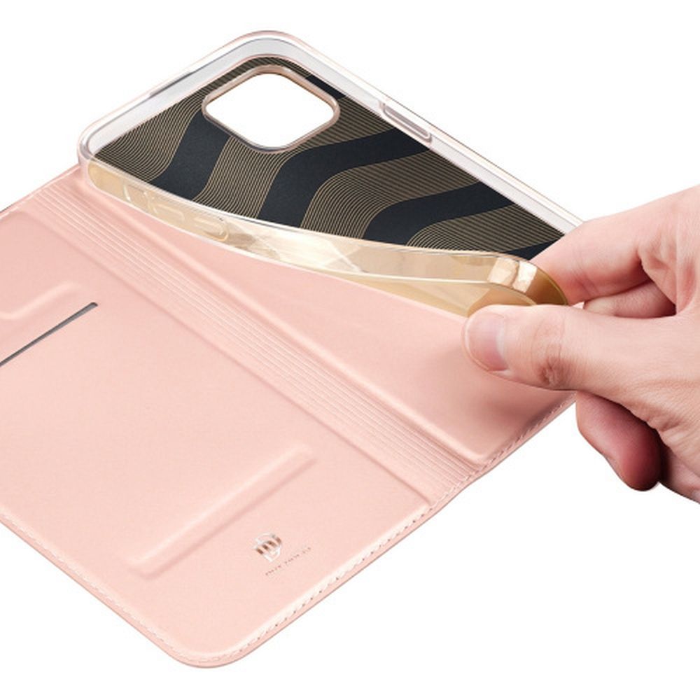 DUX DUCIS wallet case SKIN PRO for IPHONE 15 Plus rose - Image 3