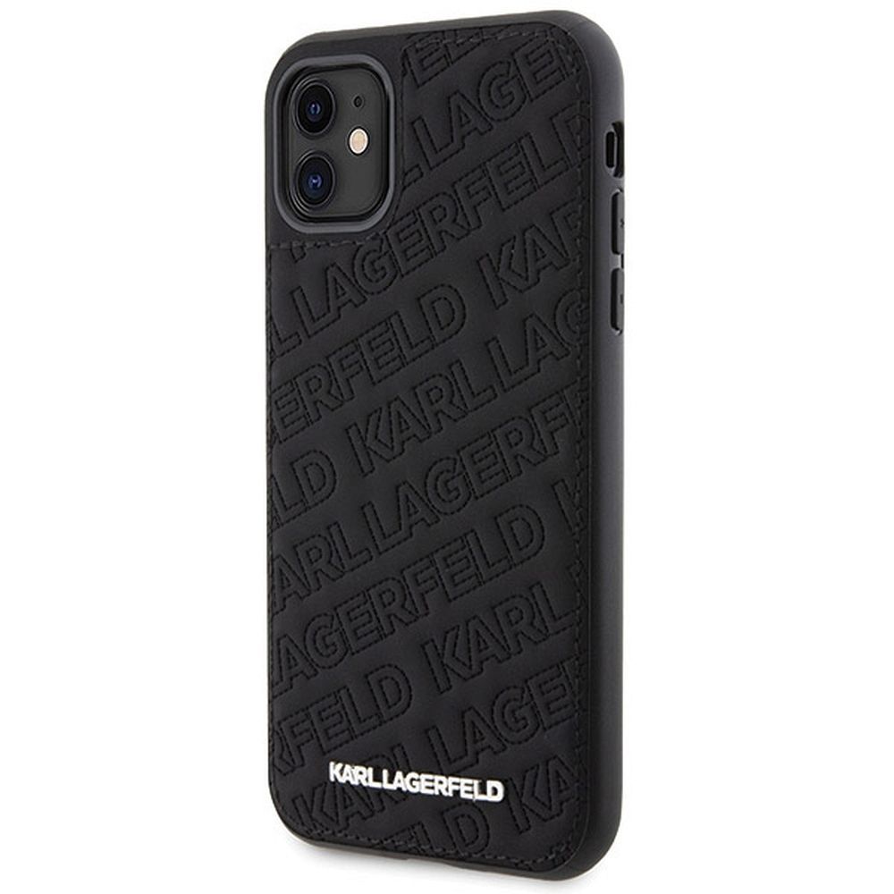 KARL LAGERFELD case for IPHONE 11 KLHCN61PQKPMK (Quilted K Pattern) black - Image 2