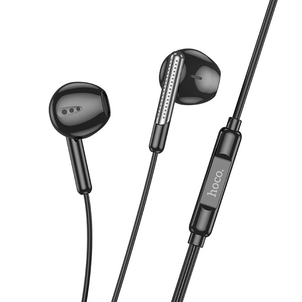HOCO wire earphones Type C with microphone M123 black
