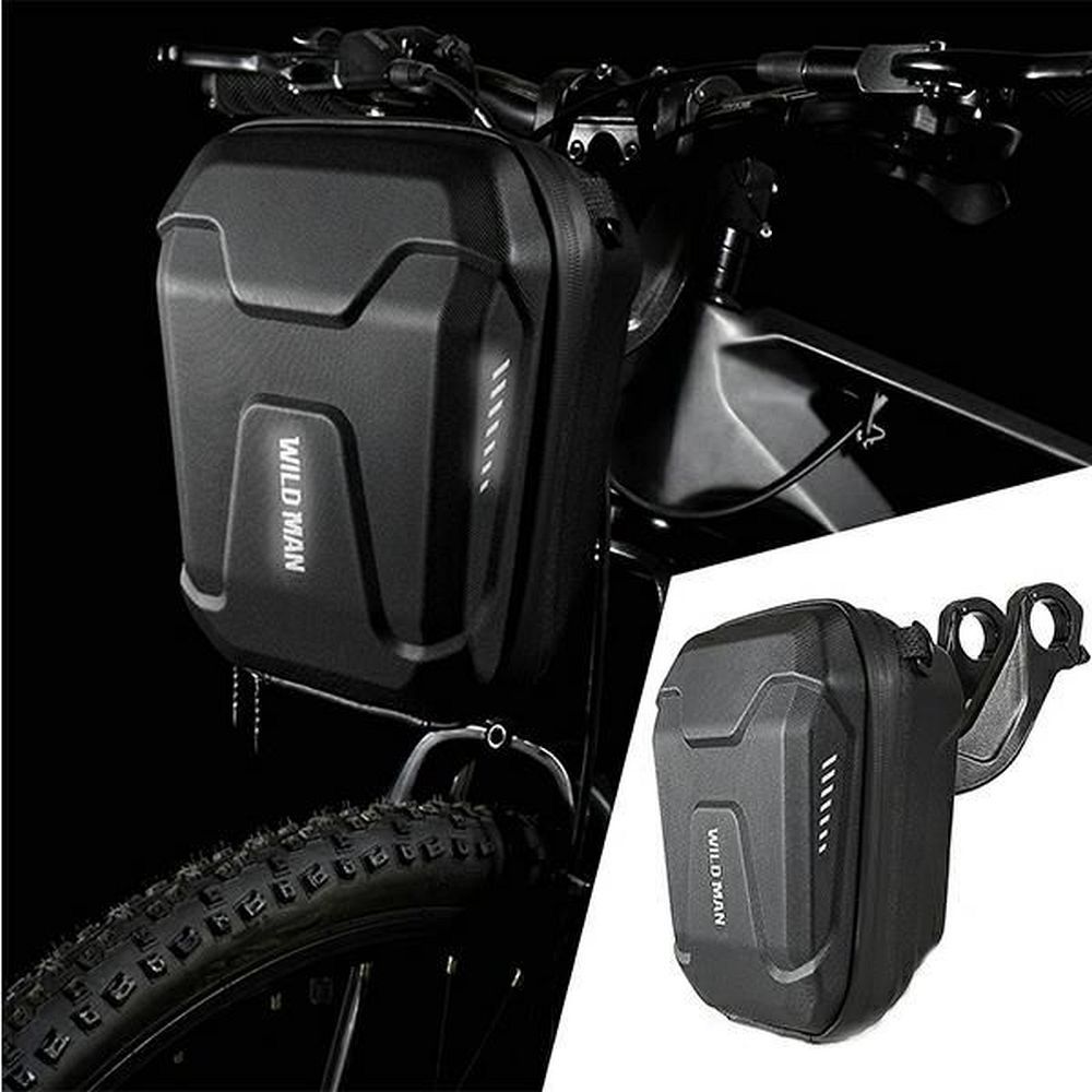 WILDMAN traveling bag for handlebars with zipper E8 3L black - Image 2