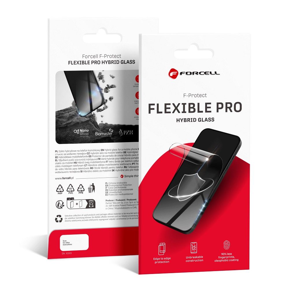 Forcell Flexible Nano Glass 5D for iPhone 15 Pro black
