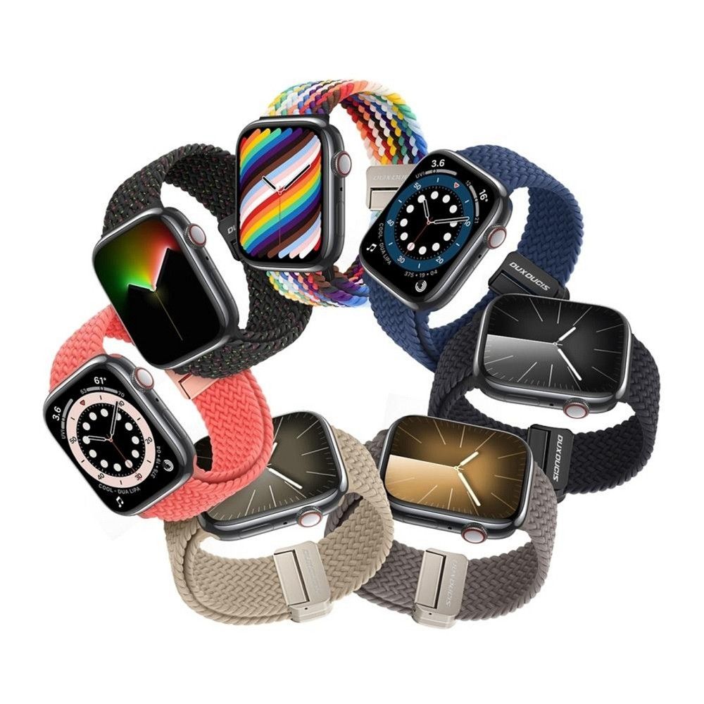 DUX DUCIS strap MIXTURE PRO stretchable braided for Apple Watch 42 / 44 / 45 / 49 mm guava - Image 6