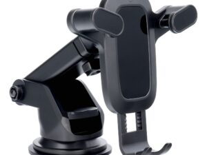 Car phone holder for windshield / center console gravity X3-2 black (adjustable handle arm)