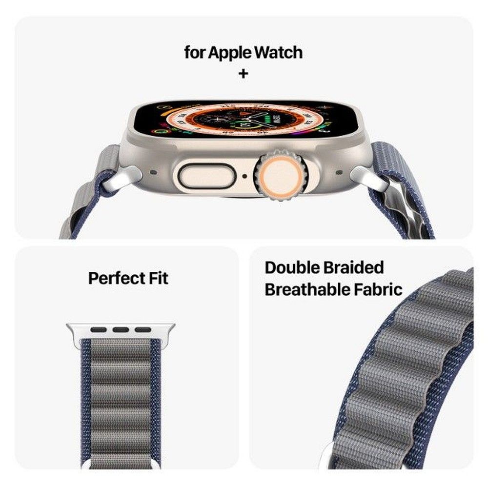 DUX DUCIS strap GS nylon for Apple Watch 42 / 44 / 45 / 49 mm blue - Image 6