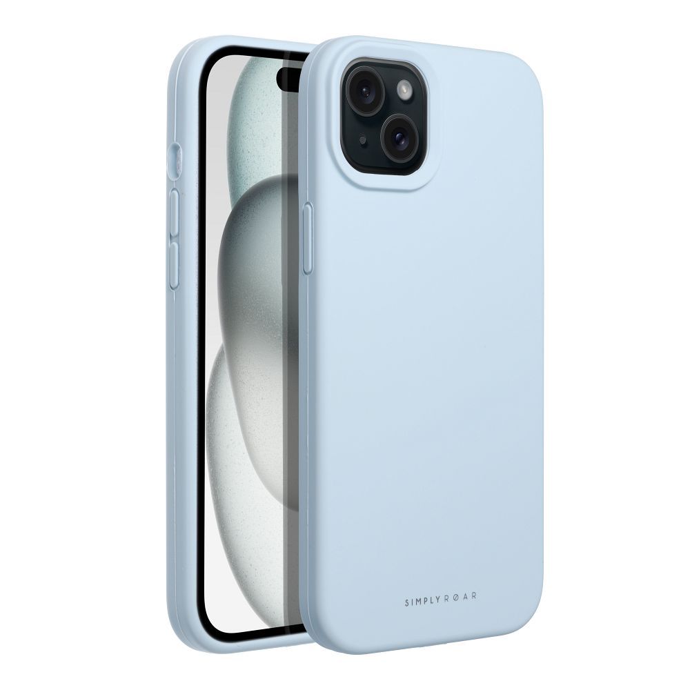 Roar Cloud-Skin Case - for iPhone 15 Plus Light Blue - Image 2