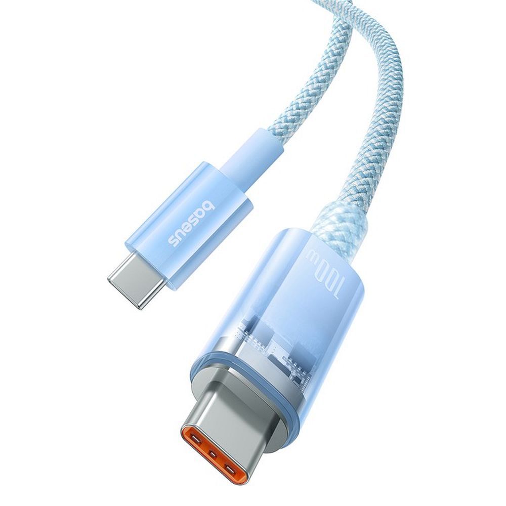 BASEUS cabel Type C to Type C PD 6A 100W Explorer P10319703311-01 / CB000043 2 m blue - Image 2