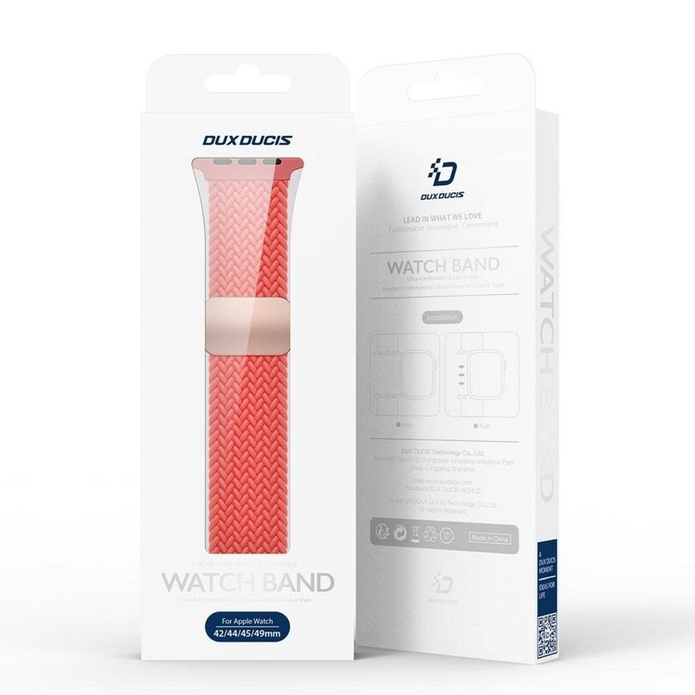 DUX DUCIS strap MIXTURE PRO stretchable braided for Apple Watch 42 / 44 / 45 / 49 mm guava - Image 8