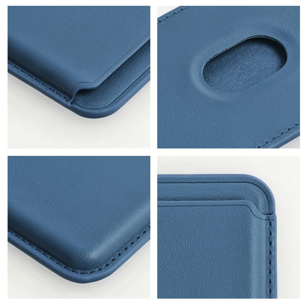LEATHER MAG WALLET compatible with MagSafe blue - Image 4