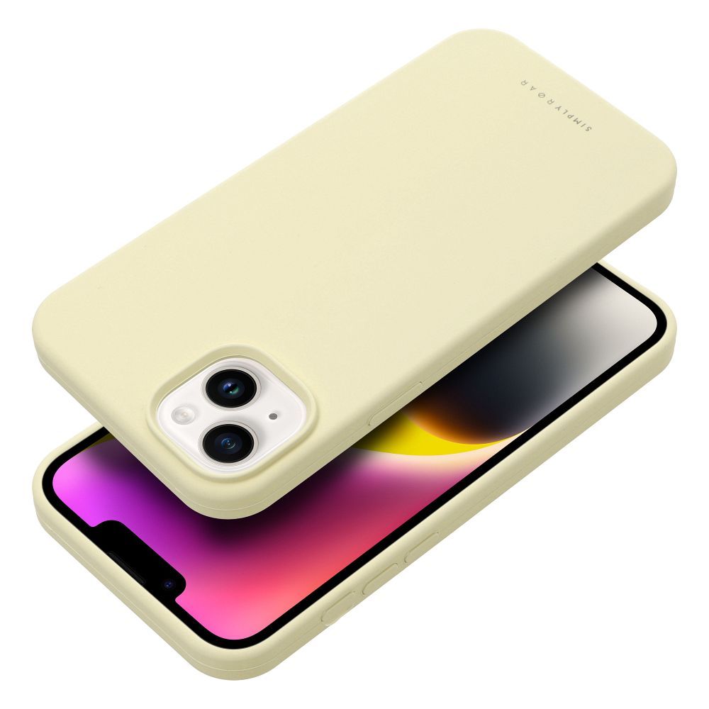 Roar Cloud-Skin Case - for iPhone 14 Plus Light Yellow - Image 3