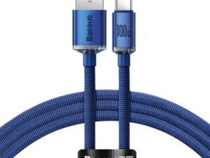 BASEUS cable USB A to Type C PD 100W Crystal Shine CAJY000403 1,2 m blue