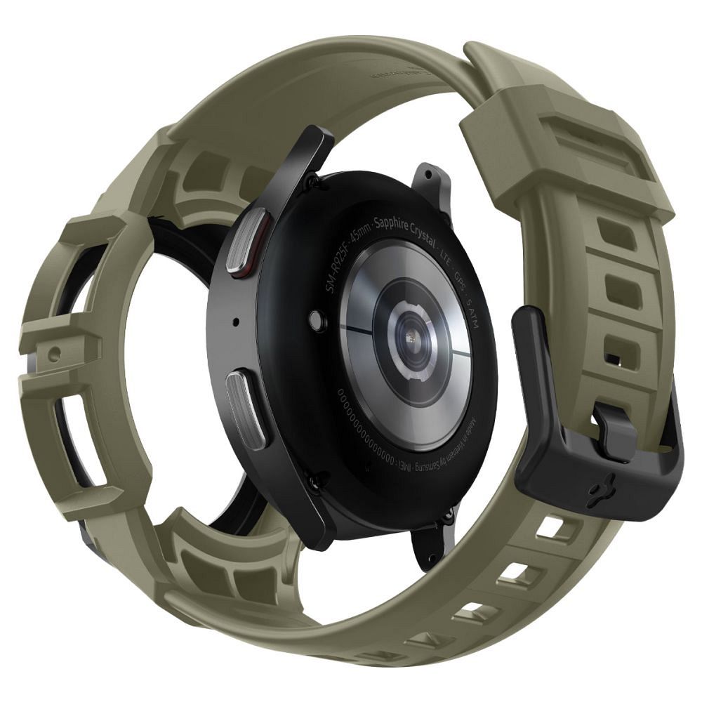 SPIGEN Rugged Armor ”PRO” for SAMSUNG WATCH 5 PRO (45 MM) vintage khaki - Image 3