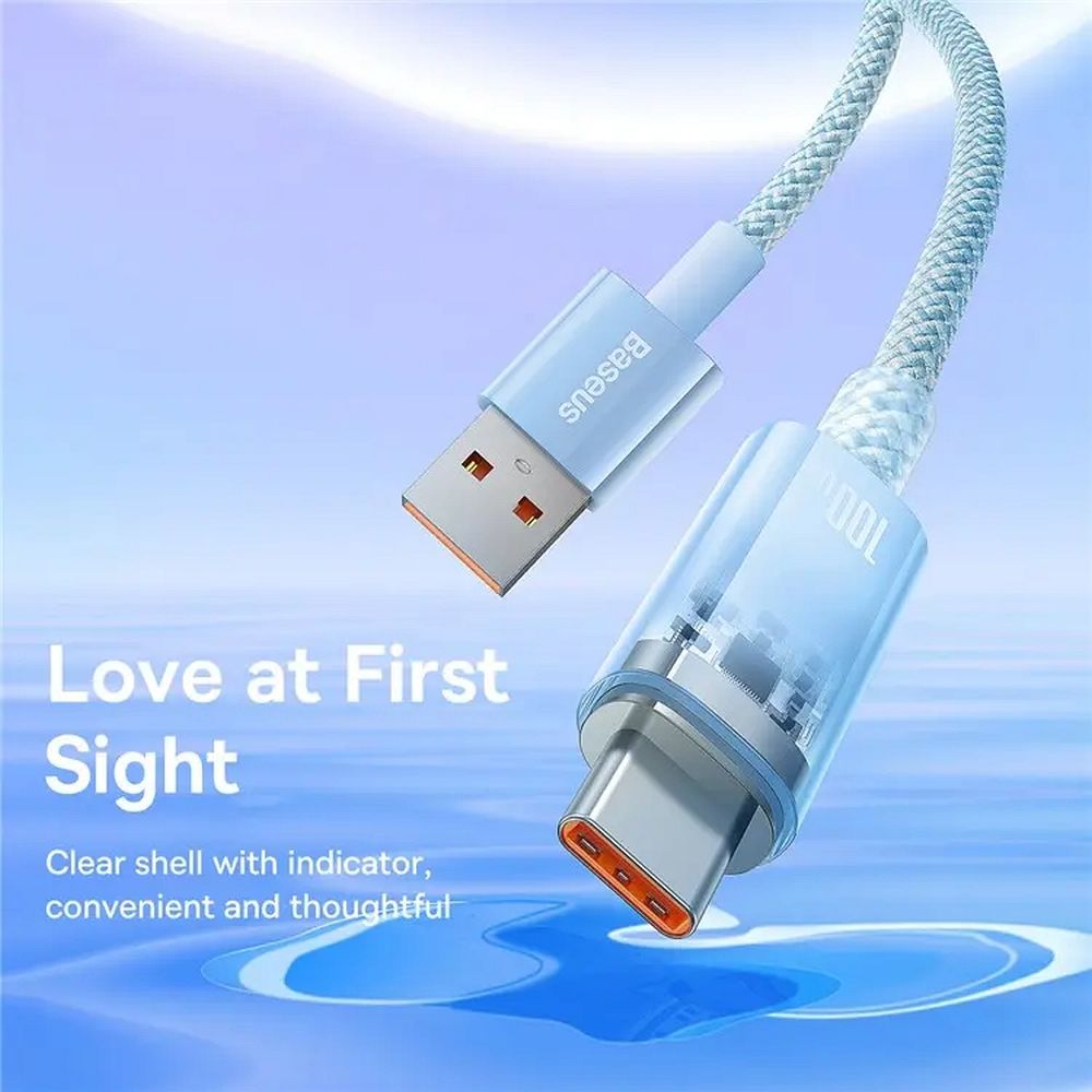BASEUS cable USB A to Type C PD 100W Explorer CATS010503 2 m blue - Image 5