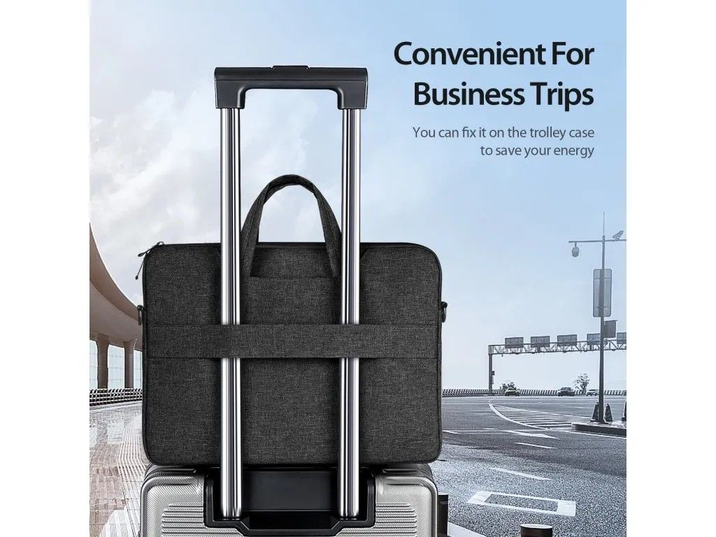 DUX DUCIS case LBJB for laptop 14-15,4" Shoulder Bag black - Image 10