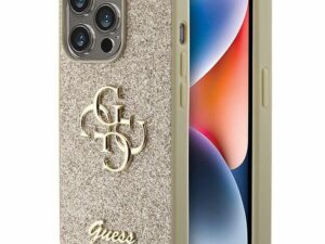 GUESS case for IPHONE 15 Pro GUHCP15LHG4SGD (Fixed Glitter Big 4G) gold
