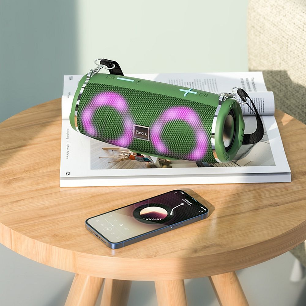 HOCO wireless speaker bluetooth HC12 dark green - Image 2