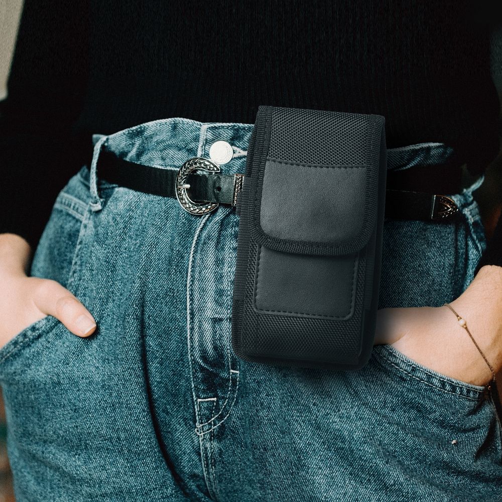 Vertical universal case OXFORD model 4 for IPHONE 13 PRO MAX / SAMSUNG S21 Ultra / XIAOMI 12 Ultra black - Image 9