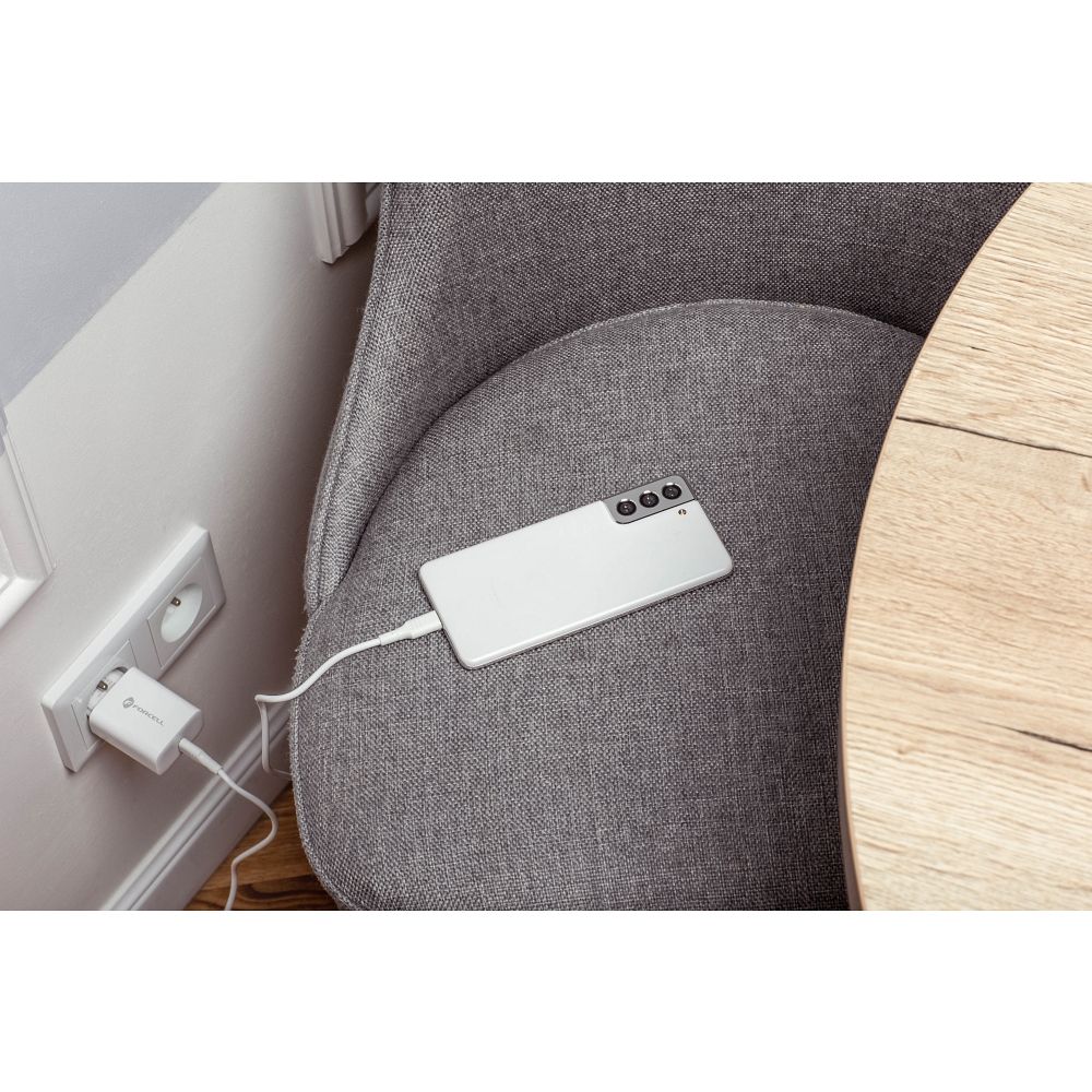 FORCELL F-ENERGY TFK-TC-25WPD travel charger Type C + cable Type C to Type C PD Q.C 3A 25W white - Image 19