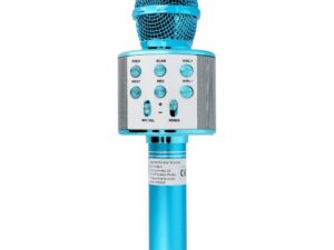 Multimedia karaoke microphone CR58 blue
