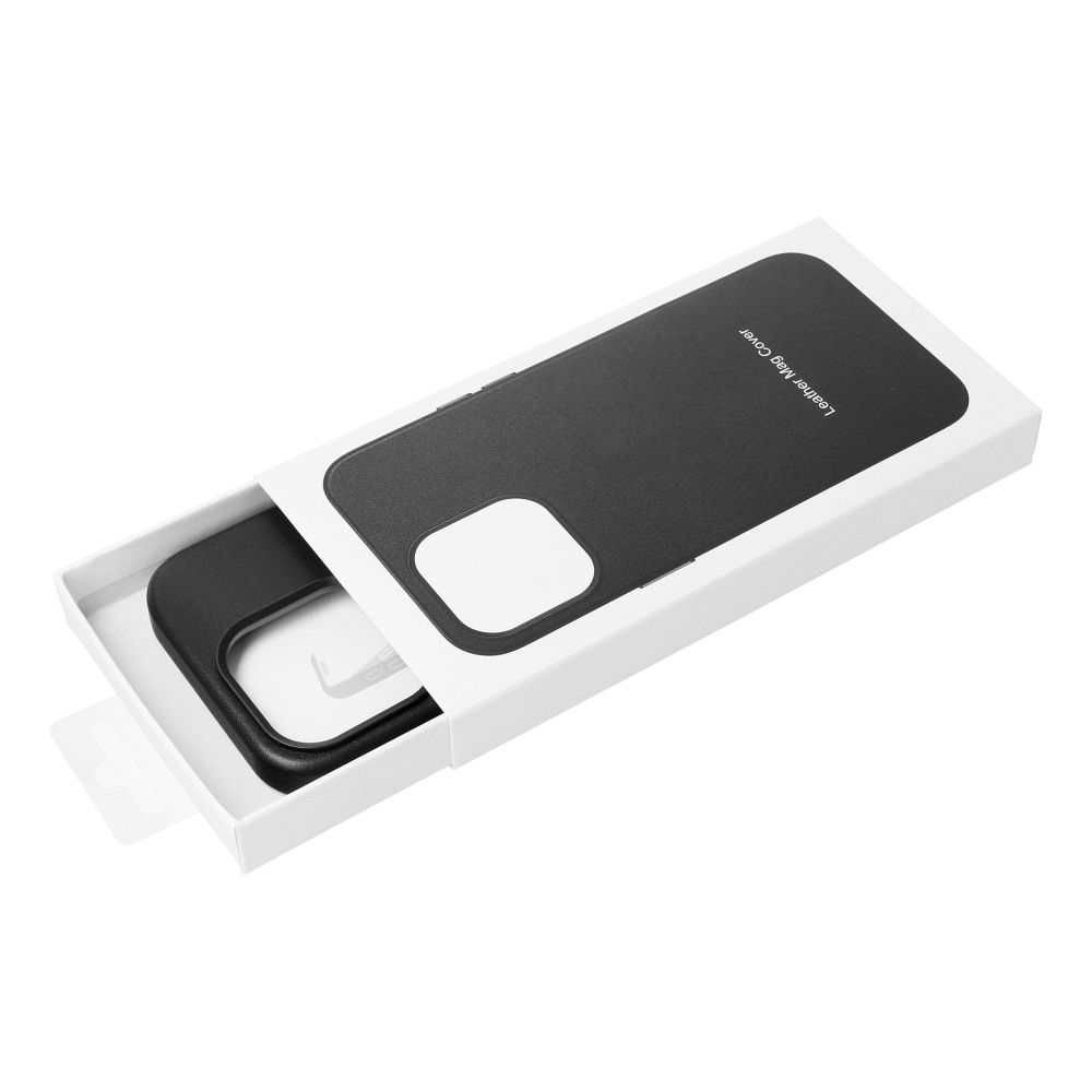 LEATHER MAG COVER case for IPHONE 16 Plus black - Image 10