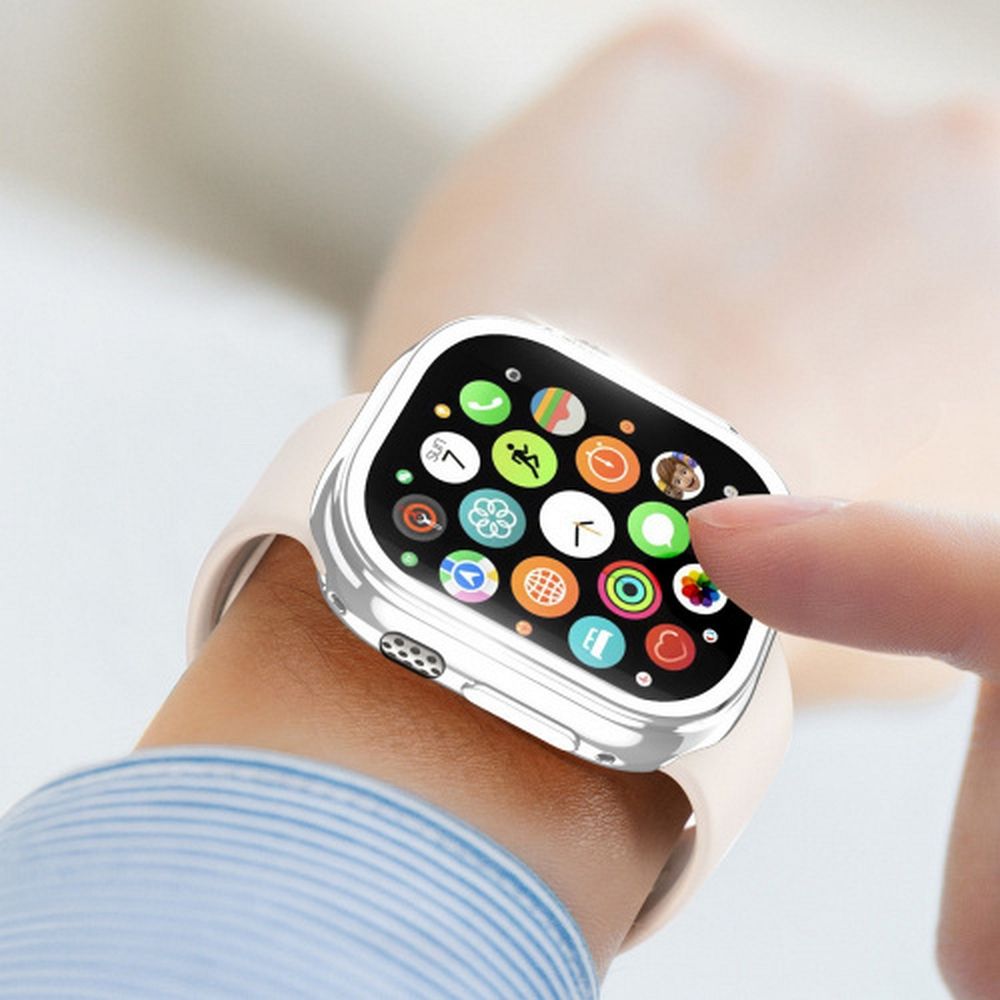 DUX DUCIS case SAMO protective with glass for Apple Watch Ultra / Ultra 2 49 mm silver - Image 7
