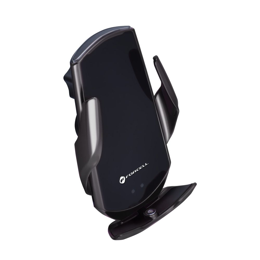 FORCELL car holder with wireless charging automatic sensor + magnetic adapters HS1 15W black - Image 2