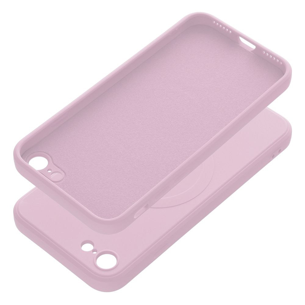 SILICONE MAG COVER case compatible with MagSafe for IPHONE 7 / 8 / SE 2020 / SE 2022 pink - Image 2