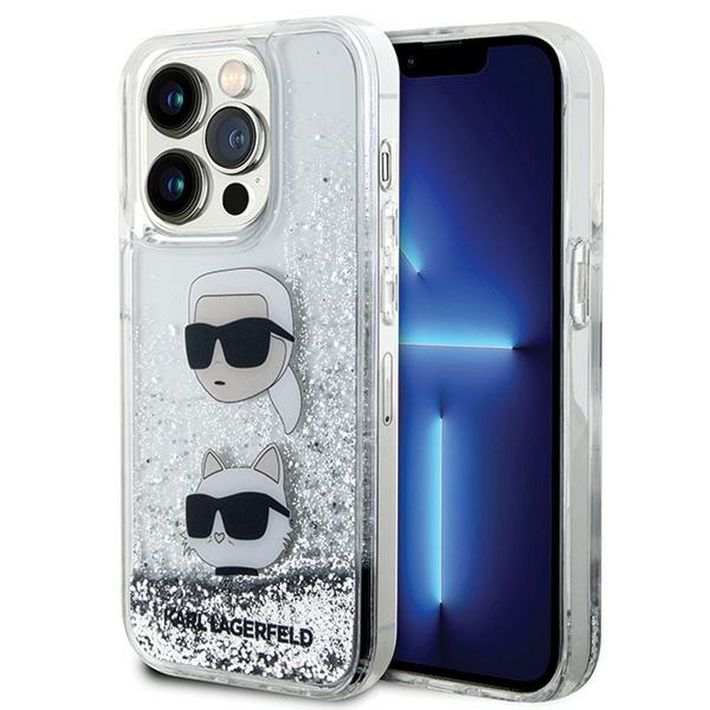 KARL LAGERFELD case for IPHONE 11 KLHCN61LDHKCNS (Liquid Glitter KC) white - Image 2