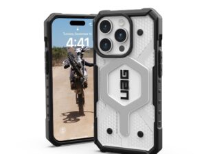 ( UAG ) Urban Armor Gear Pathfinder compatible with Magsafe for IPHONE 15 PRO ice