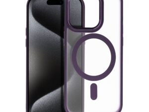 MATTE MAG COVER case compatible with MagSafe for IPHONE 15 Pro purple