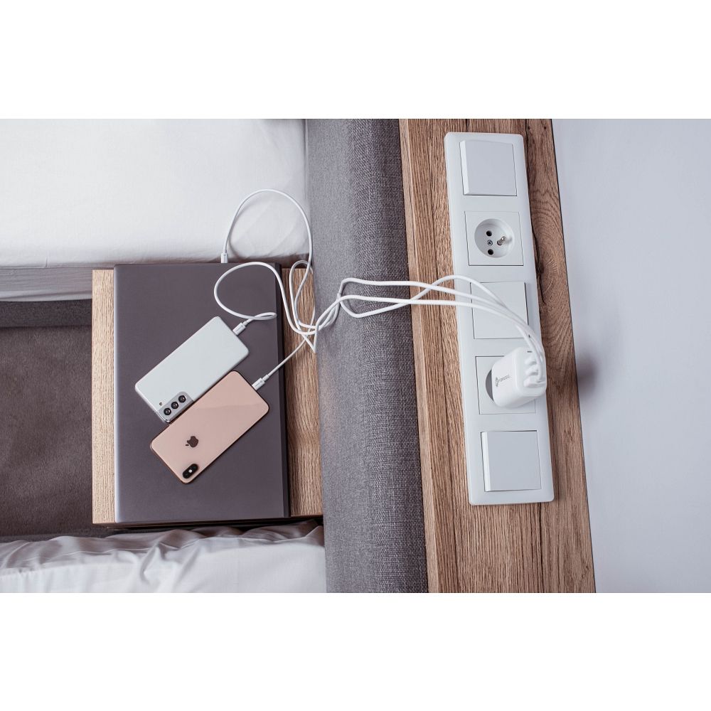 FORCELL F-ENERGY GaN TFK-TC-65WPD travel charger 2 x Type C + USB A PD QC4.0 3A 65W white - Image 17