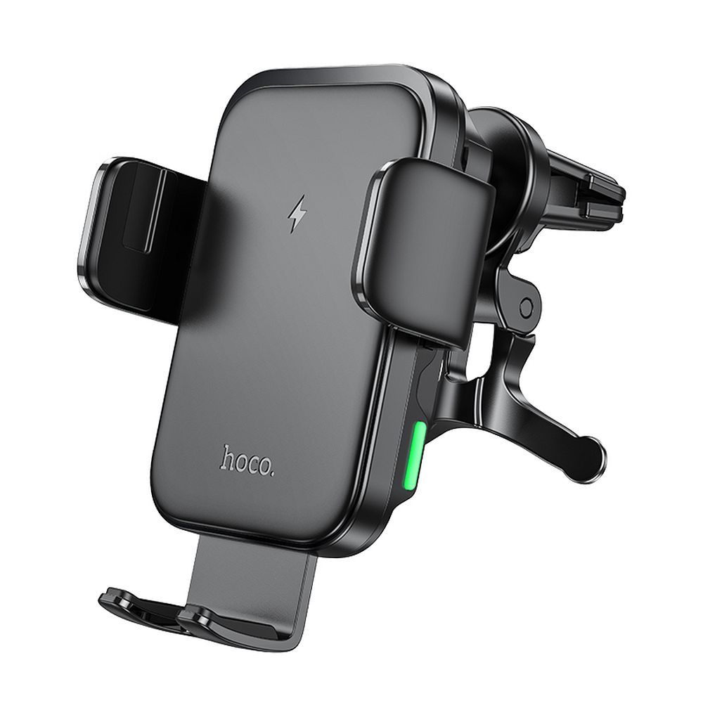HOCO car holder with wireless charging for air vent HW10 black - Image 4