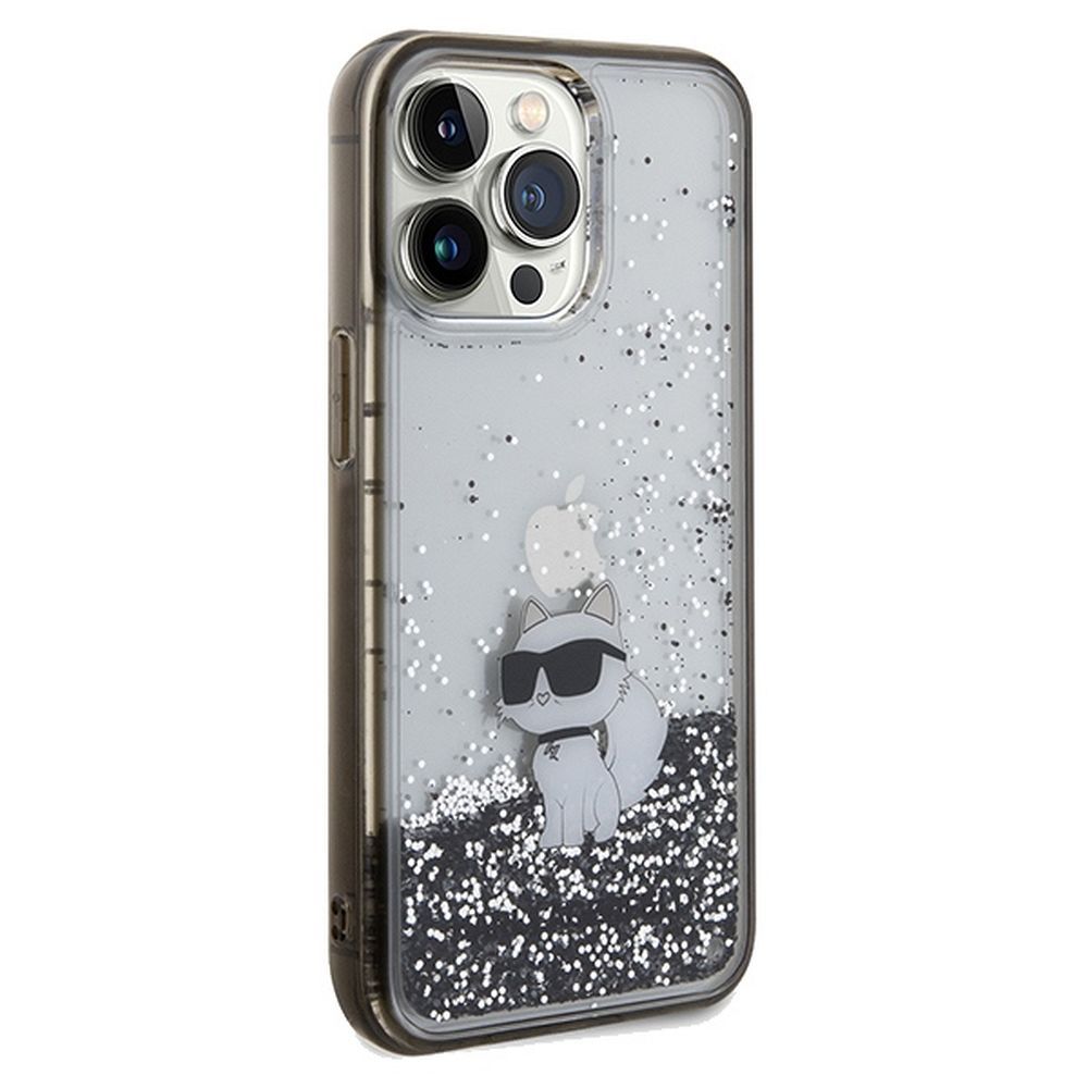 KARL LAGERFELD case for IPHONE 13 Pro Max KLHCP13XLKCNSK (Liquid Glitter C) transparent - Image 4